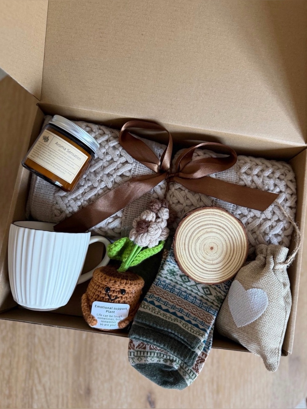 Rustic Earth & Cozy Comfort Gift Box     Cozy Cabin Essentials Wellness Bundle
